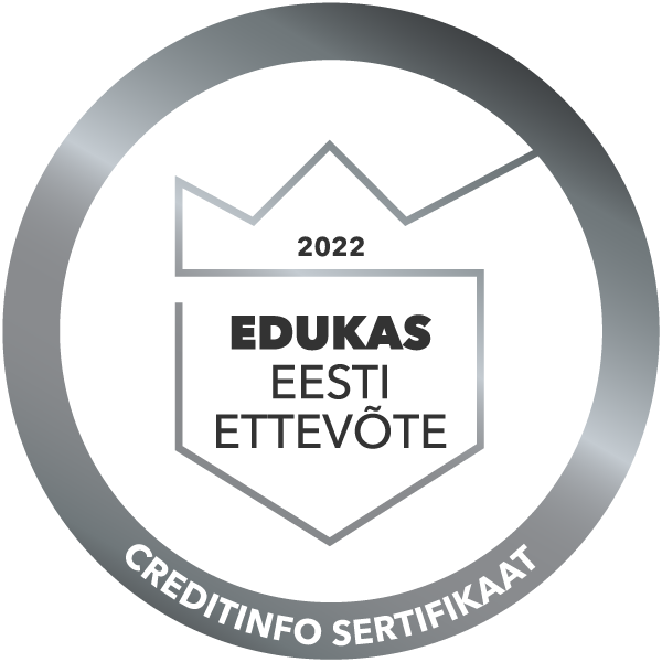 Tunnustatud sertifikaadiga „Edukas Eesti Ettevõte“ 2022